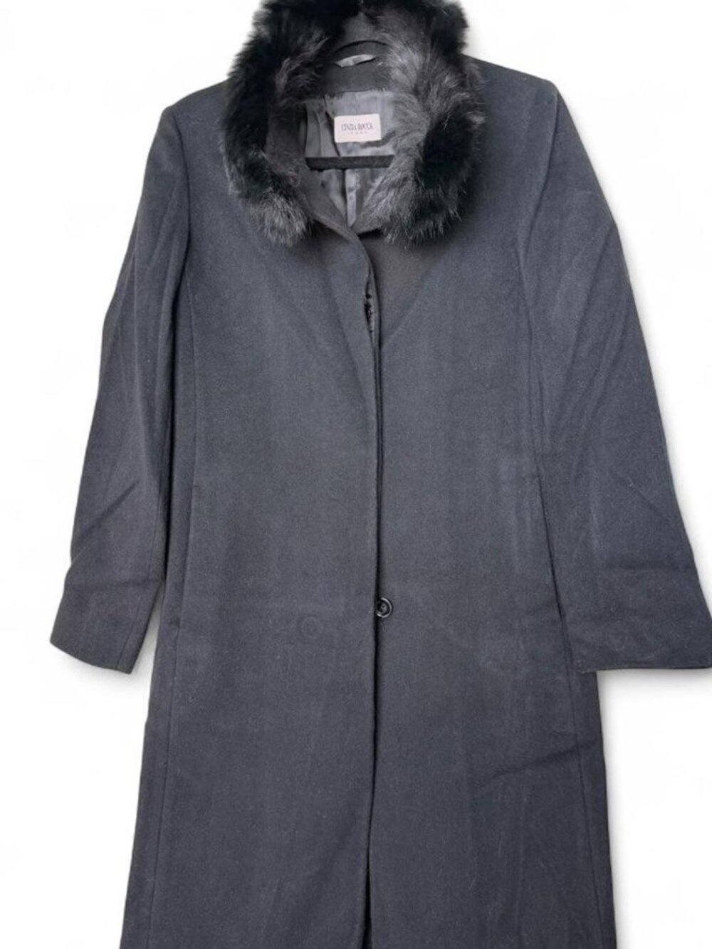 Cinzia Rocca Black Wool Coat